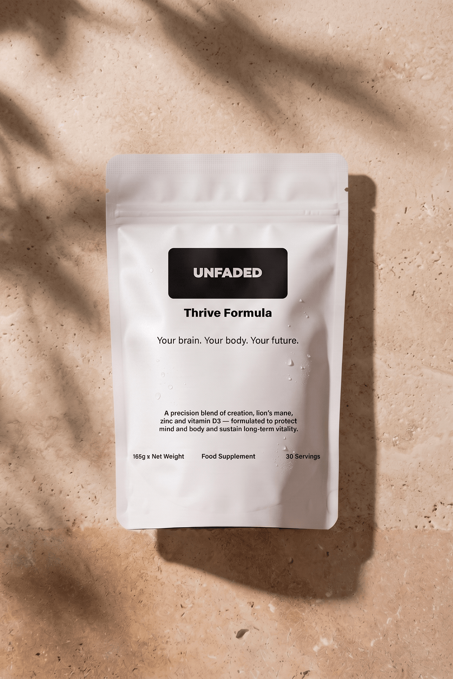 Unfaded Thrive Formula Product Photography by Fivora Studio